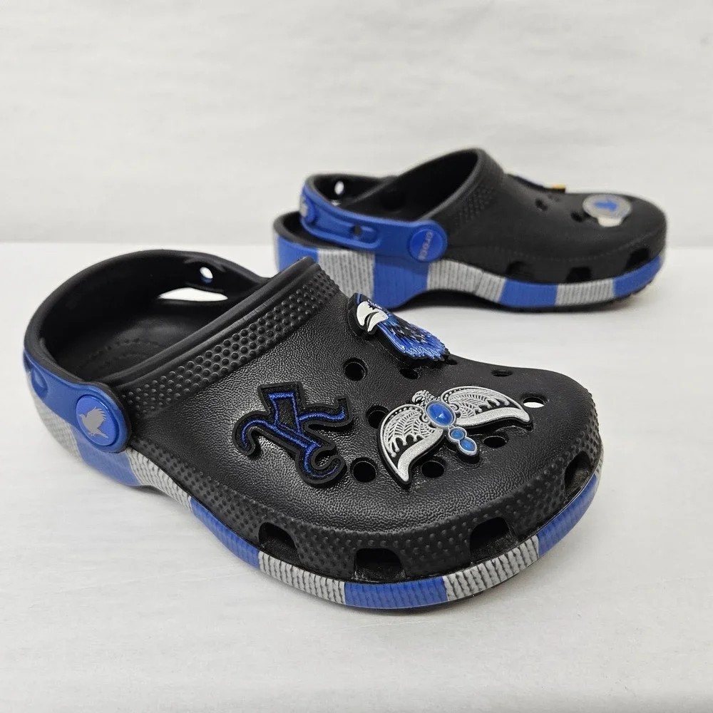 Crocs Black and Blue Slip-On Harry Potter RavenClaw Clog Sandals Crocs x Harry Potter Ravenclaw Classic Clog Men Unisex Slip  main image 4